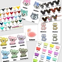 Silikon Motivperlen Tiere